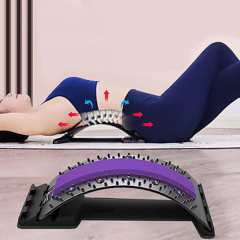 A -zene- Spine- back- massager -that- relieves- back -massager-tension-placed-on-the-floor- with- soothing- massage -techniques